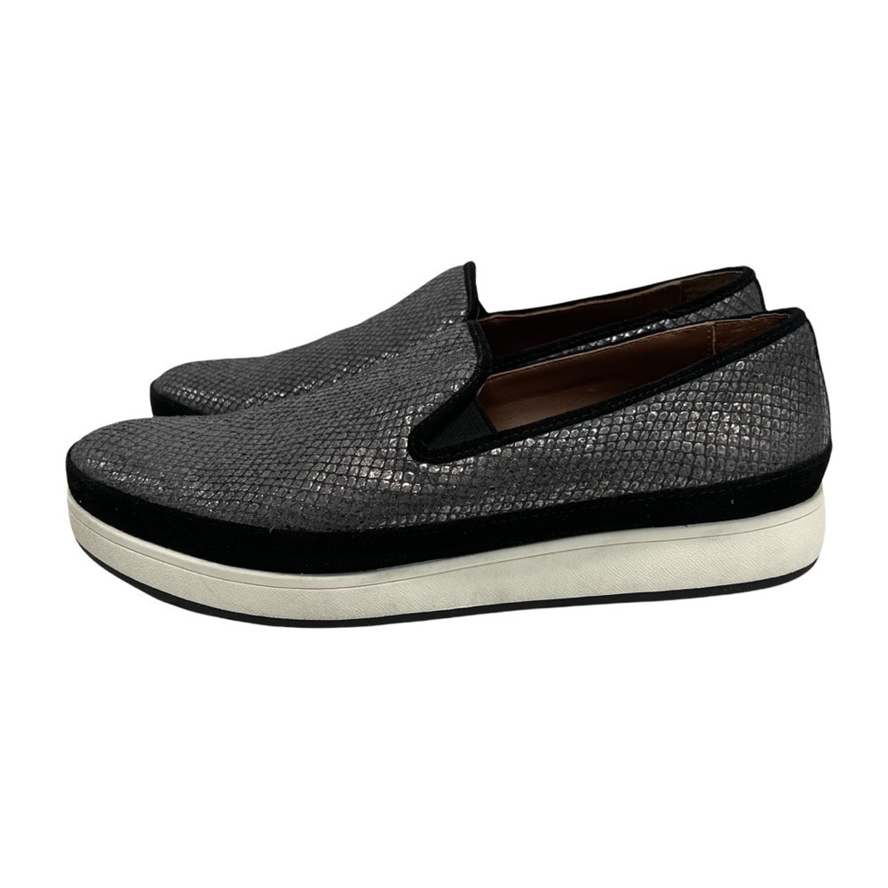 Donald J Pliner Mickey Snake Print Platform Slip On Loafers Sneakers